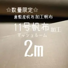 ☆在庫限り☆11号帆加工布　マッシュルーム　 2m
