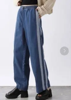 JEANASIS ジーナシス ドロストルーズデニムパンツ