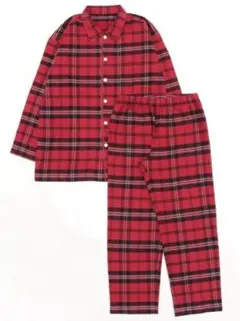 KID BLUE ネルタータンチェック レッド パジャマ M