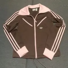 adidas ブラウン ピンク ジャージ