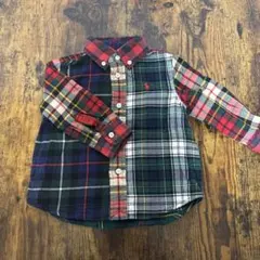 Ralph Lauren チェック柄　長袖シャツ 12M