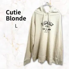 Cutie Blonde パーカー ベージュ L