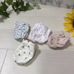 ミトン　4点セット　チェリーとスター