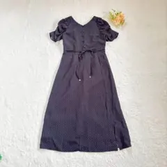 新品未使用　ミッシュマッシュ　パワショル　ドット柄　ワンピース　Мサイズ