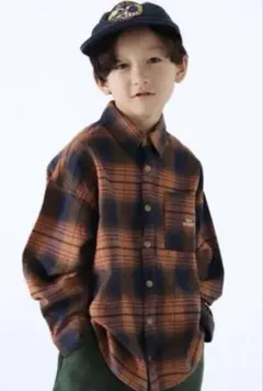 TOOSUNDAY とうくん ビッグネルシャツ　toosundayチェックシャツ