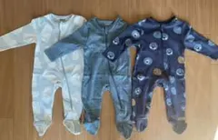 カバーオール　新生児　〜　3ヶ月　3枚セット