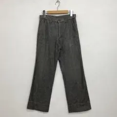 80s EDWIN ストレートパンツ 杢グレー ボタン 29 VINTAGE