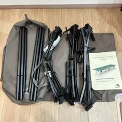 FieldCore 燃え広がりにくいアルミコット ブラック Amazon.co.jp: 人気 ワークマン燃え広がりにくいアルミコット