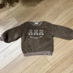 Noeil aime BeBe ブラウン トレーナー 100