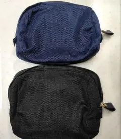 SHISEIDO ポーチ ネイビー ブラック 2点セット