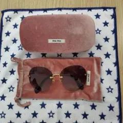 miu miu ミュウミュウ ノーフレームサングラス