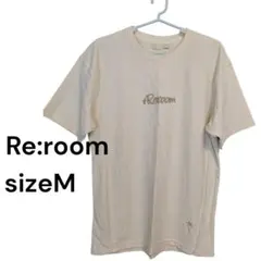 【Re:room/リルーム】刺繍ロゴ Tシャツ アイボリー Mサイズ メンズ