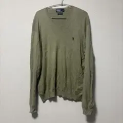 Polo by Ralph Lauren ピマコットン Vネックニット XLのサムネイル