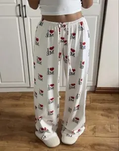 shein ルームウェア パンツ ホワイトのサムネイル