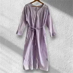 T】新品 ATTENTION 長袖シルクガウン Fサイズ ブルー 256 - メルカリ