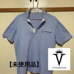 INTERMEZZO 襟付きポロシャツ ライトブルー
