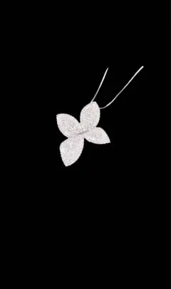 Maqueen TOKYO リーフネックレス CZ 上品 フラワー 新品 箱付き
