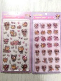 日焼けキティ　立体シールセット