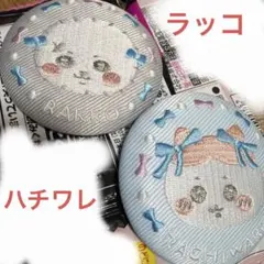 ちいかわ 刺繍缶バッジビスケット2 ハチワレ ラッコ　２個セット