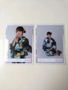 櫻坂46 浴衣衣装 生写真 村井優 小島凪紗のサムネイル
