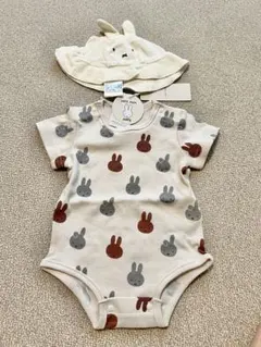 プティマイン　ミッフィ　ロンパース  70 帽子