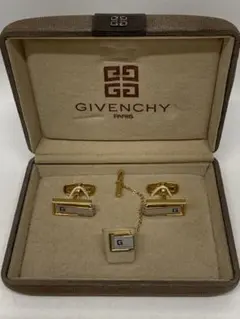 GIVENCHY カフス タイピン セット ゴールド シルバー