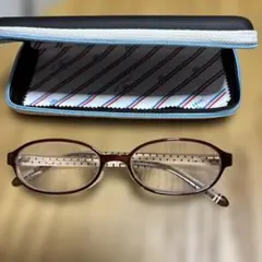 ZOff 老眼鏡　+1.50くらい　眼鏡　水玉柄フレーム　メガネ　度入り　未使用