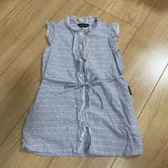 コムサイズム90cm ノンスリーブ綿コットンワンピース