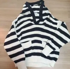 ZARA ボーダーニットセーター Sサイズ