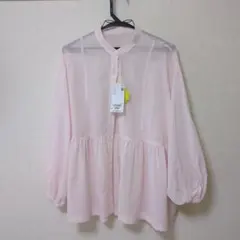 ROPÉ PICNIC ピンク ペプラムシャツ 38