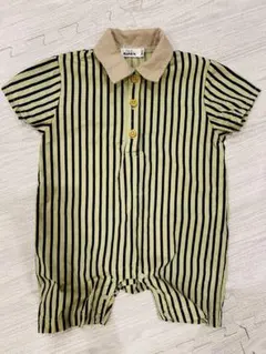 ⭐︎美品⭐︎ペアマノン 80サイズ ストライプロンパース ベビー服のサムネイル