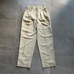 JONES WEAR ベージュ プリーツスラックス サイズ4 80〜90s