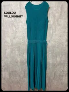 LOULOU WILLOUGHBY ノースリーブニットワンピース　ロング