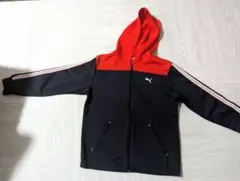 PUMA 赤黒 ジップアップ パーカー