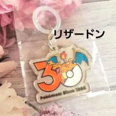 【新品未使用】ポケモン 30周年 メタルチャーム マスコット　リザードン