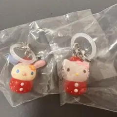 サンリオキャラクターズ いちごめじるしアクセサリー ガチャハローキティ＆ウサハナ
