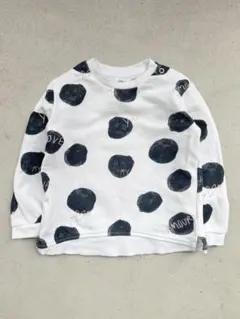 【98cm】ZARA BABY ドット柄 トレーナー