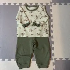 ユニクロ　90センチ　プーさん　ベビーパジャマ キルティング UNIQLO
