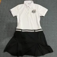 FILA GOLF レディースワンピース L ホワイト/ブラック