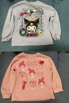 トレーナー 110サイズ 裏起毛　クロミ　マイメロ2点まとめ売り