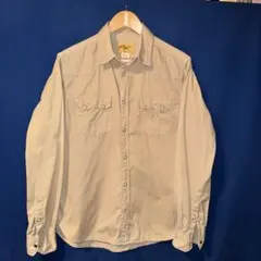 JAGH SHIRT CO. ベージュ長袖ウエスタンシャツ Mサイズ