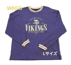 ミネソタ・バイキングス NFL 長袖シャツ L（中古品）※訳アリ