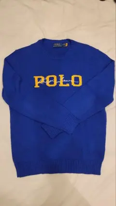 POLO Ralph Lauren ニットセーター 青色 ポロラルフローレン