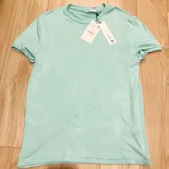 ZARA ミントグリーン ニットTシャツLサイズ