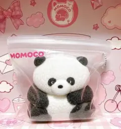 MOMOCOluv★スクイーズ 粉つき パンダ 白黒熊猫 新作 匿名配送