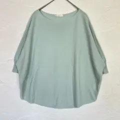【キュプラ混】イッツインターナショナル ドルマンニット ミント F 美シルエットのサムネイル