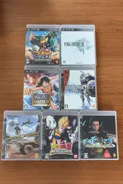 【PS3ソフト】 美品7本まとめ売り FF13/ワンピース/ドラゴンボール他