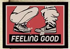 202 アートポスター　アメリカンレトロ　額付き