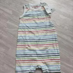 新品未使用品　Baby GAP ストライプロンパース 70cm