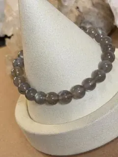 ラブラドライト シンプルブレスレット内径変更可能 こんにゃくに見える人